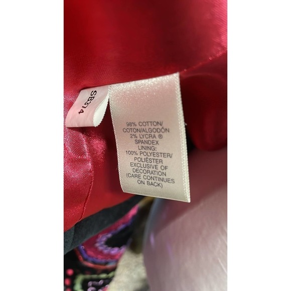 New Susan Bristol Black Velvet Colored Sequin‎ Jacket Size 6P - Picture 9 of 10